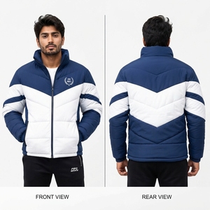 Chaqueta Acolchada de Invierno para Hombre, Resistente al Agua, Tejido de Poliéster, Acolchado Aislante, Construcción Ligera, Cierre Frontal Completo, Estilo Casual - Product Image 6