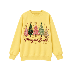 Women's <b>White</b> Christmas <b>Sequin</b> Embroidery Candy Cane Bells Sweatshirt Crew Neck Drop Shoulder Long Sleeve <b>Top</b> - Product Image 2