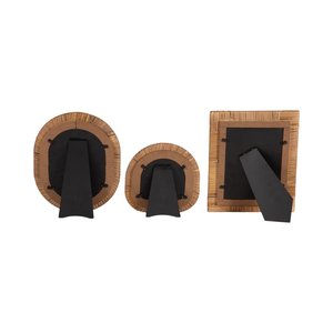 Custom Rattan Picture Frame Natural Cane Photo Frame <b>Wooden</b> <b>Border</b> Available in Different Shape Rustic Farmhouse Home Decoration - Product Image 3