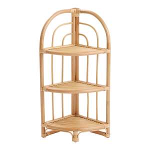 Creative Design Rattan Shelving <b>Corner</b> Room <b>Storage</b> Organizer Durable Hand Crafted Wicker Plant Stand Home Decorative <b>Unit</b> - Product Image 2