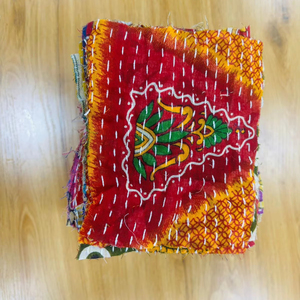 kantha scraps 5 inches Fabric Squares Pre-Cut 100% Cotton Craft Scrap Charm Pack for <b>Sewing</b> Patchwork Snippet Quilt <b>Kit</b> - Product Image 1