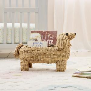 Cesta de jacinto de agua tejida con forma de Dachshund, cesta de almacenamiento hecha a mano, venta al por mayor, ecológica, hecha en Vietnam - Product Image 2