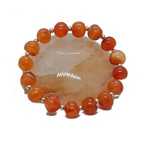Crystal <b>bracelet</b> <b>Red</b> carnelian Round Tumbled <b>Bracelet</b> Beads 8mm Stone Crystal Gemstone Fashion Jewelry Men and Women Gift Ene - Product Image 4