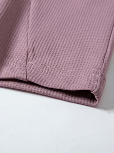 Camiseta Deportiva de Manga Raglán para Hombre, Color Rosa Marino, Cuello Redondo, Tejido de Punto, Color Sólido, Secado Rápido, Corte Regular - Product Image 6