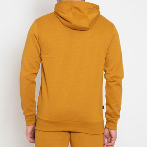 Survêtement unisexe jaune moutarde avec bandes latérales blanches, taille élastique, longueur intégrale, tenue décontractée d'automne, en vente - Product Image 5