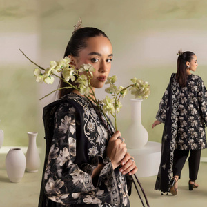 Gul Ahmed présente la collection de tissus Bagheecha 2026 |   3 ensembles de vêtements en tissu lawn imprimé et brodé |   Vente en gros de vêtements de fête pour toutes les saisons - Product Image 1