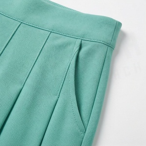 Minifalda Plisada para Mujer, Color Sólido, Cintura Elástica, Estilo Deportivo, Tejido Transpirable, para Todas las Temporadas - Product Image 4