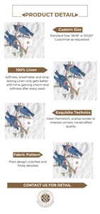 Une paire d'oiseaux, une composition animée qui illumine les rassemblements et les repas. - Product Image 2