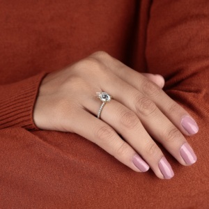 2.00 CT Oval Lab Grown Diamond Engagement Ring IGI Certified 14K Gold Solitaire Accent Bridal <b>Wedding</b> Jewelry Kirti Jewels - Product Image 6