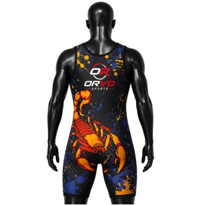 Débardeur de lutte unisexe respirant grande taille, coupe ajustée, imprimé par sublimation pour l'entraînement - Product Image 6