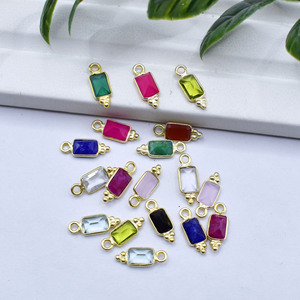 Mini Colgante Facetado de Ónix Negro |   Charm con Bisel de 6x4mm |   Suministros para Joyería Artesanal - Product Image 5