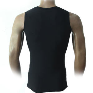 Camiseta sin mangas de algodón transpirable para hombre con logo personalizado, ideal para gimnasio, culturismo, entrenamiento, chaleco deportivo prémium de verano al por mayor. - Product Image 6