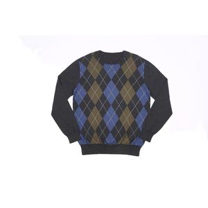 Pull à col rond pour homme, coupe classique, manches longues, tricot en laine mérinos, texture douce et légère, fin pour l'automne - Product Image 1