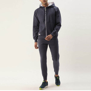 Chándales Casuales de Invierno con Logotipo Personalizado, de Alta Calidad, Tallas Grandes, Unisex, de Forro Polar Sólido, de 2 Piezas, con Cremallera Completa, Transpirables y de Secado Rápido - Product Image 4