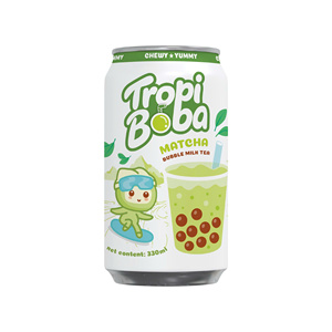 Boisson au thé au lait à bulles en conserve d'aluminium, marque privée, saveurs Taro, Matcha, Jasmin, Sucre Brun, prête à boire - Product Image 2