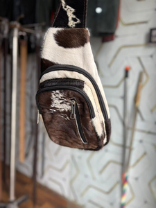 Handmade Cowhide Leather Sling <b>Bag</b> Western Boho Crossbody Chest <b>Bag</b> Vintage Rustic Festival Style Purse Low MOQ Bulk Order - Product Image 3