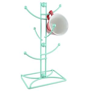 Meilleure Vente : Support Mural Moderne en Métal Noir pour Tasses à Café, Organisateur de Cuisine avec 6 Crochets, Présentoir Vintage en Fer pour la Maison - Product Image 2