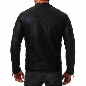 Veste en cuir de vachette souple, style motard, manteau décontracté, qualité supérieure, cuir véritable, coupe ajustée, design élégant et durable - Product Image 2