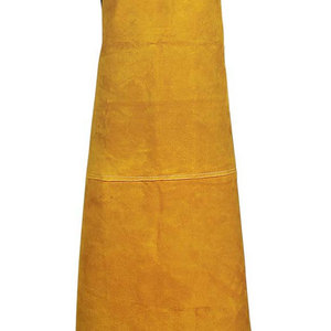 Tablier de soudeur antistatique en cuir de vachette orange résistant à la chaleur sans capuche pour hommes et femmes - Product Image 2