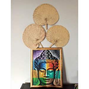 Abanico de Bambú Hecho a Mano con Bambú y Papel Decorativo para Recuerdos de Eventos Tradicionales Hecho en Vietnam - Product Image 3