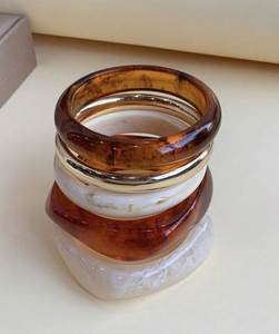 Lightweight <b>Resin</b> Bangles Modern <b>Resin</b> Bangles Boho <b>Resin</b> Bangles Vintage <b>Resin</b> Bangles Statement Bangles Fashion Bracelets - Product Image 4