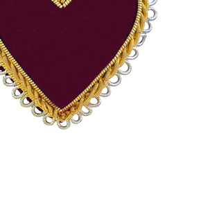 Handmade Premium Quality Fabric Embroidery Brooches Custom Professional Badges with Safety Pin Wholesale for Sale - Product Image 6