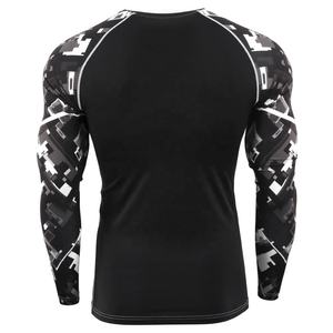 เสื้อรัดกล้ามเนื้อแบบซับลิเมชั่นสำหรับฝึกซ้อม BJJ No Gi Grappling พร้อมโลโก้สั่งทำพิเศษ ผู้ขายเสื้อรัดกล้ามเนื้อ MMA แบบ OEM - Product Image 2