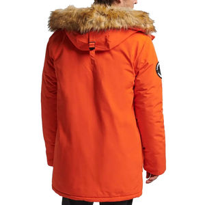 Veste parka longue pour homme, mode hiver, logo personnalisé, rembourrée en coton, coupe-vent, réversible, pour l'extérieur - Product Image 5