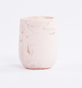 Portavelas Cilíndrico de Cerámica Rosa con Relieve, Portavelas Redondo Esmaltado, Linterna Decorativa Vacía para Decoración del Hogar en San Valentín - Product Image 1