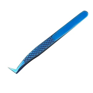 แหนบสแตนเลสกันไฟฟ้าสถิต ปลายเรียบ สำหรับต่อขนตาปลอม ขนาด 10 มม. ปลายแหลม - Product Image 2