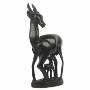 Handmade Resin Deer Sculpture Figure Modern Animal <b>Decor</b> for Living Room Tabletop Display - Product Image 4