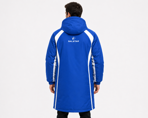 Robe de change imperméable à capuche personnalisée, à manches longues, séchage rapide, respirante, doublure polaire, fermeture éclair – Fournisseur d'usine - Product Image 3