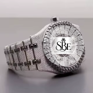 Reloj de Lujo con Diamantes Moissanite de Alta Demanda, Estilo Hip Hop, con Piedras Moissanite de Alta Calidad en Venta - Product Image 2