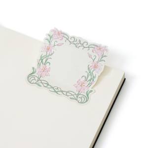 Gran oferta 6R Office Memo Pad Lasercut Lily Flower Sticky Notes hechos de papel de alta calidad - Product Image 3