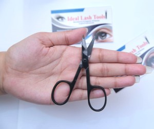 Black Plasma Coated <b>Cuticle</b> Scissors Professional Stainless Steel Curved Manicure Nail Care <b>Tool</b> - Product Image 4