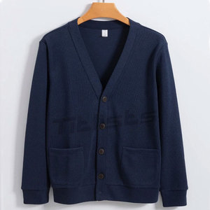 Soft Cotton Blend Men Cardigans With Relaxed Fit For Stylish Daily Casual <b>Wardrobe</b> Men Cardigans - Product Image 4