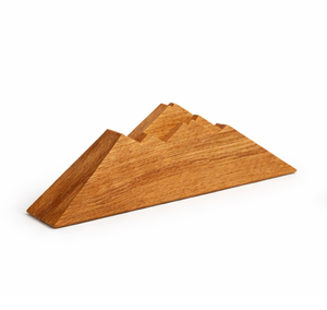 Porte-serviettes en bois artisanal en forme de sommet de montagne, style nordique moderne, support à mouchoirs en bois massif pour table de cuisine, table de restaurant - Product Image 2