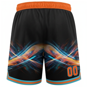 Shorts de basketball personnalisés pour hommes, 100 % polyester, double ou simple couche, été, entrejambe 5 pouces, en maille - Product Image 6