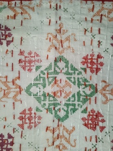 Floral Bird Print Bohemian King Modern All-Season Printed Denim Patchwork Handmade Cotton Filling Home Use <b>Quilt</b> <b>Bedspread</b> - Product Image 4