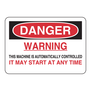 Señal de Advertencia de Máquina de Control Automático en Peligro - Señal de Tráfico para Instalaciones Industriales - Product Image 2