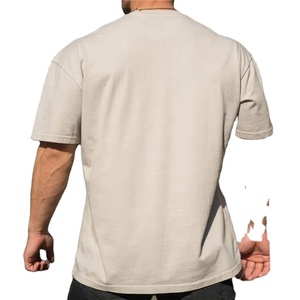 2025 été nouveaux hommes Gym entraînement Fitness coton à manches courtes T-shirt ample Fitness été surdimensionné musculation hauts sport t-shirts - Product Image 5