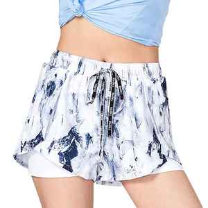 กางเกงกีฬาขาสั้นทำจากวัสดุรีไซเคิลที่ทนทาน เหมาะสำหรับการวิ่ง ออกกำลังกาย ระบายอากาศได้ดี ยืดหยุ่นได้ สำหรับผู้หญิง - Product Image 1