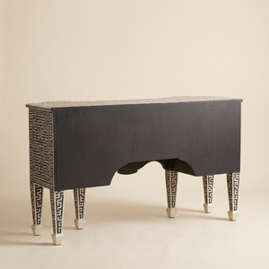 Aparador y Buffet de Diseño Minimalista con Incrustaciones de Hueso Indio, Apariencia Antigua, para Oficina en Casa, con Color Personalizado - Product Image 2