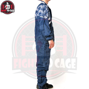 Chaqueta con cremallera completa y estampado gráfico y pantalones deportivos a juego, totalmente personalizados, recién llegados, del mejor proveedor, fáciles de usar, conjuntos deportivos Memory. - Product Image 4