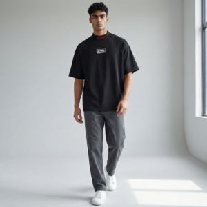 T-shirt en coton personnalisé OEM, design anime japonais poisson, streetwear oversize coupe ample, fabricant - Product Image 6