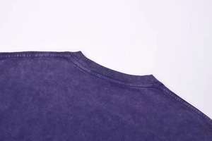 Wholesale Men Acid Wash T Shirt Streetwear Hip Hop Stone 100% Cotton T Shirts With Logo Customize Oversized Vintage T-Shirt - Product Image 4