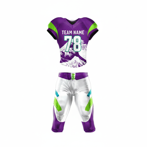Venta al por Mayor de Camisetas de Fútbol Americano 2026 para Hombre, Uniforme de Equipo Personalizado, Anti-UV, Transpirable, 100% Poliéster, Impresión por Transferencia de Calor - Product Image 1