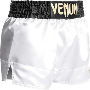 Shorts de boxe et MMA personnalisés par sublimation pour hommes – Performance athlétique en satin 100 % polyester, anti-plis, respirant, séchage rapide, sans Gi - Product Image 5
