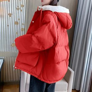 Nouvelle Veste d'Hiver Chaude pour Femme, Parka Rembourrée Unie à Capuche, Manches Longues, Épaisse et Respirante, avec Poches - Product Image 2