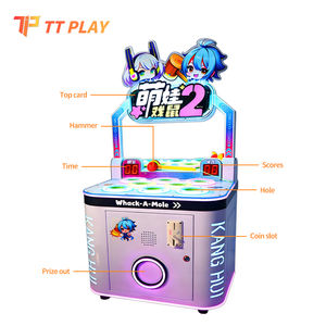 <span class=keywords><strong>Gioco</strong></span> Arcade Commerciale Whack A Mole per 2 Giocatori, Cabinet in Metallo, Velocità Regolabile, <span class=keywords><strong>Gioco</strong></span> di Reazione per Bambini e Sale Giochi - Product Image 1